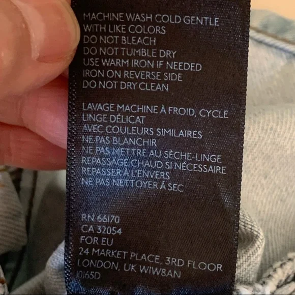 BDG Light Blue Denim Snap Front Pocket Mini Skirt Size Small - Picture 14 of 15